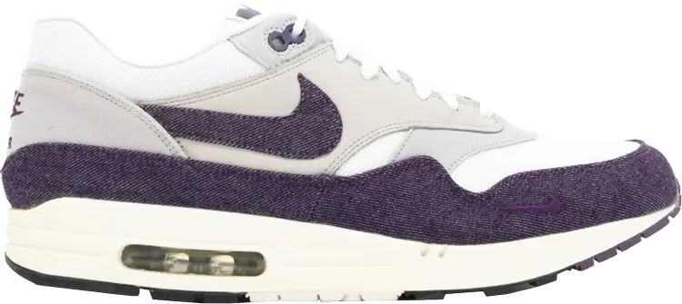 

Лимитированные кроссовки Nike Patta x Air Max 1 Premium 'Purple Denim', белый