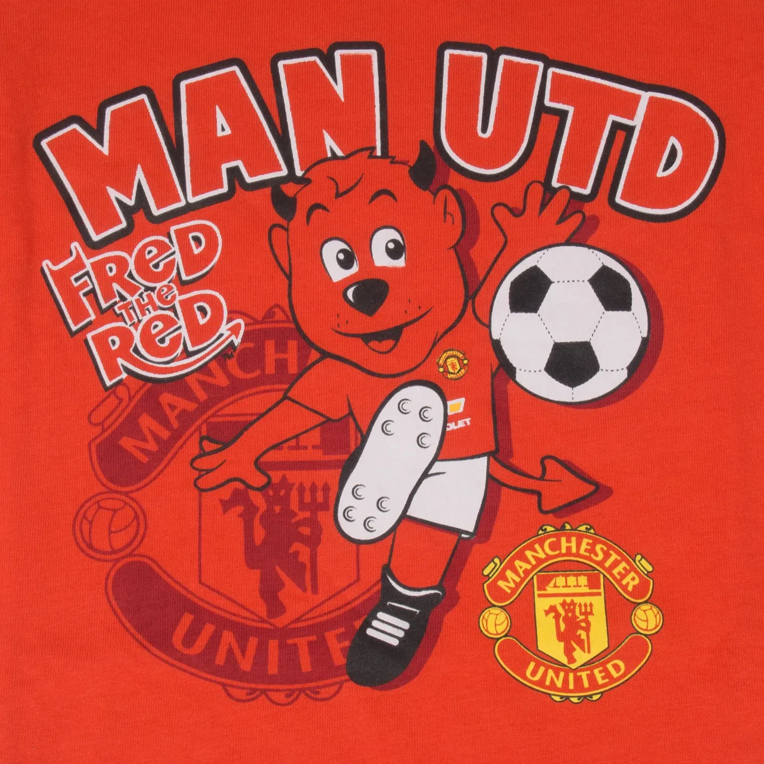 Пижама для мальчиков Manchester United FC, светло-красный — фото 4
