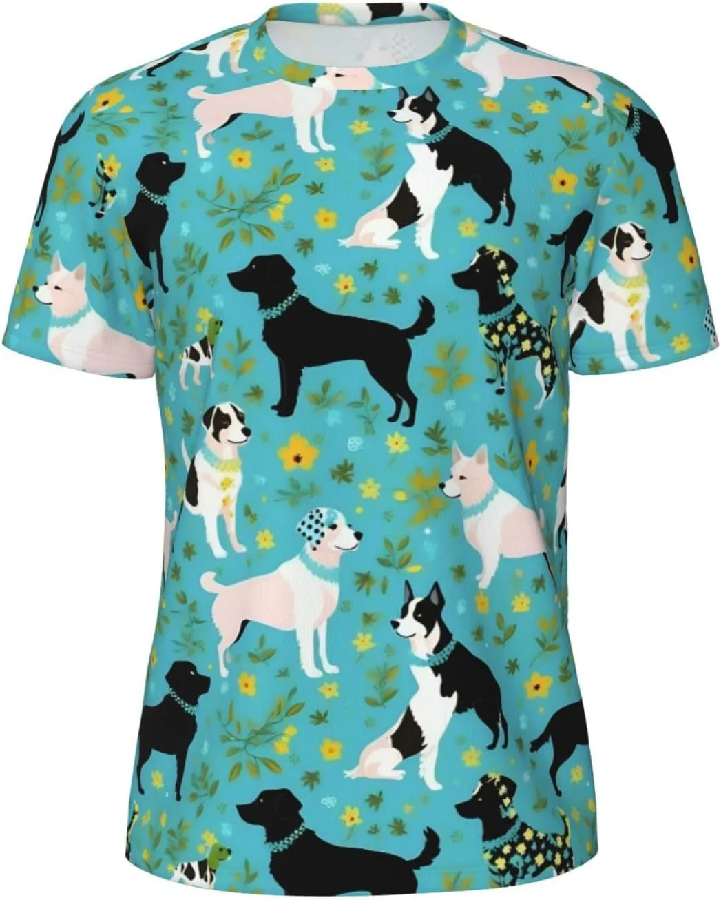 

Футболка мужская летняя короткий рукав Goat Frolic Print, легкая и дышащая SDFHU