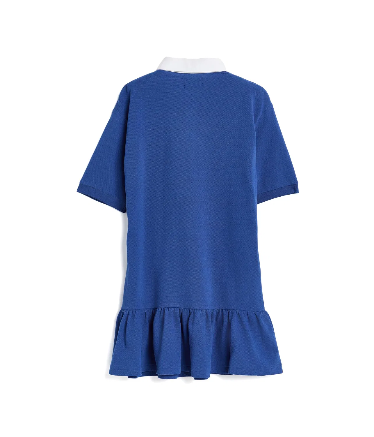 Платье для регби из хлопковой сетки с логотипом (для детей постарше) Polo Ralph Lauren Kids, Dusty Azure — фото 2