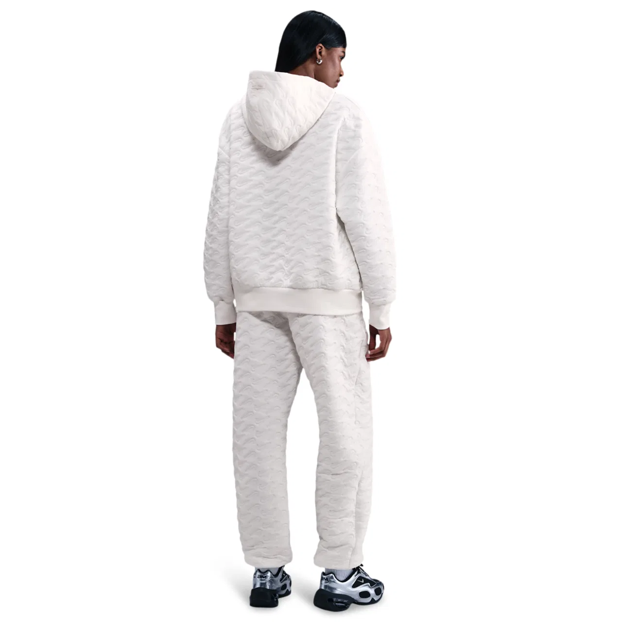 Женское худи Nike NSW Phoenix Fleece Loose AOJ Pullover, цвет Sanddrift/Sail — фото 4