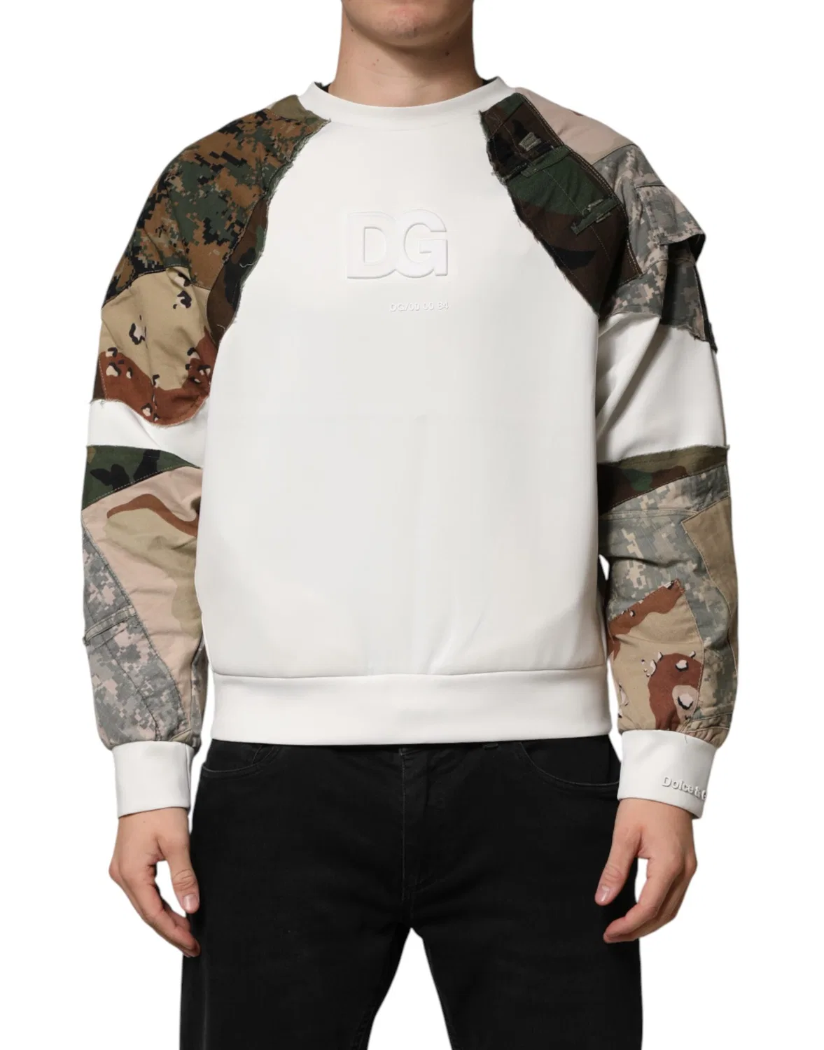 Мужской свитшот с принтом камуфляж Multicolor Camouflage Sweatshirt Dolce & Gabbana, Multicolor — фото 2