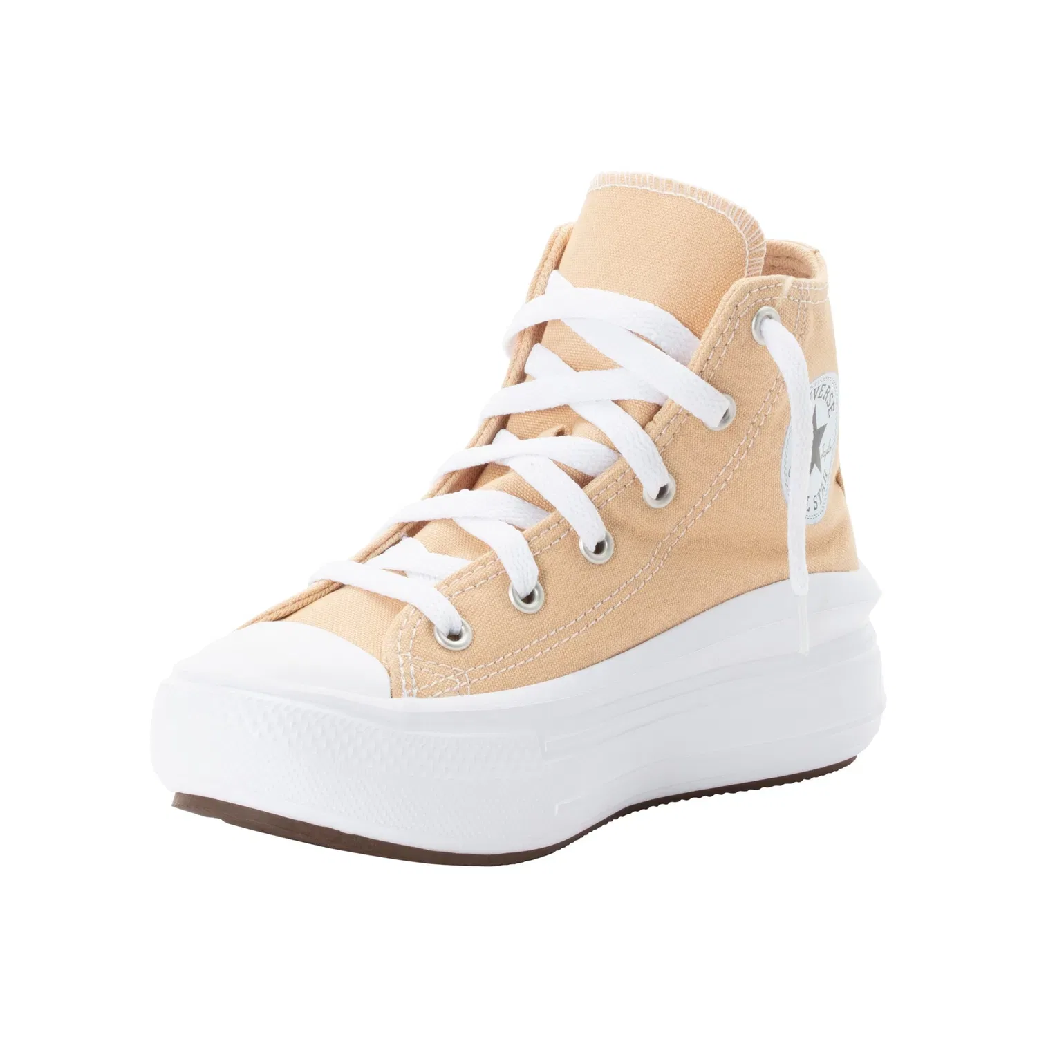Детские кроссовки высокие Converse, Coastal Dune/White