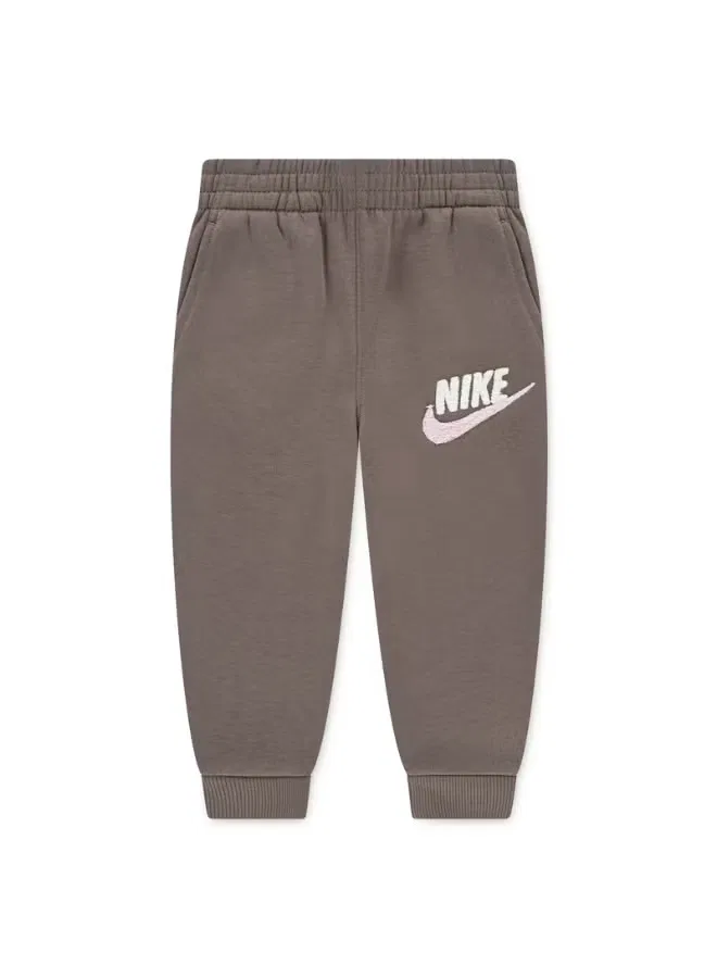 Джоггеры с ворсовой отделкой Toddler Club Nike, коричневый — фото 3
