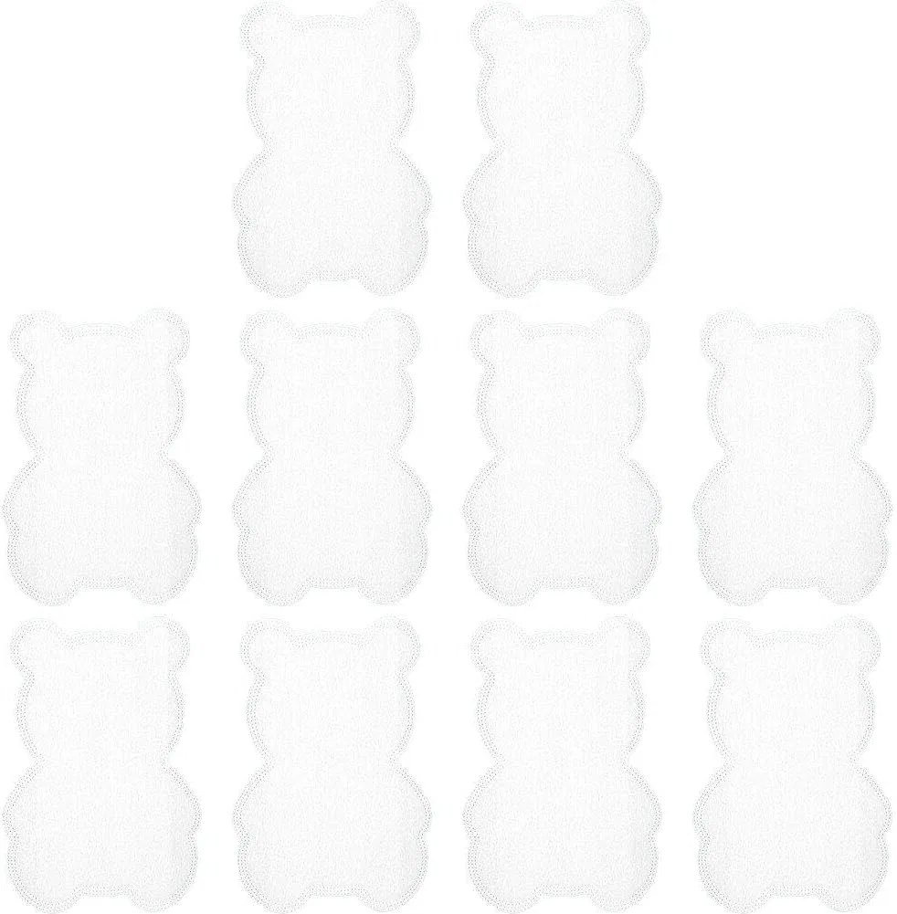Подмышечные прокладки от пота, набор 10 шт, 7.6x10.9 см, Non-woven, White Generic — фото 3