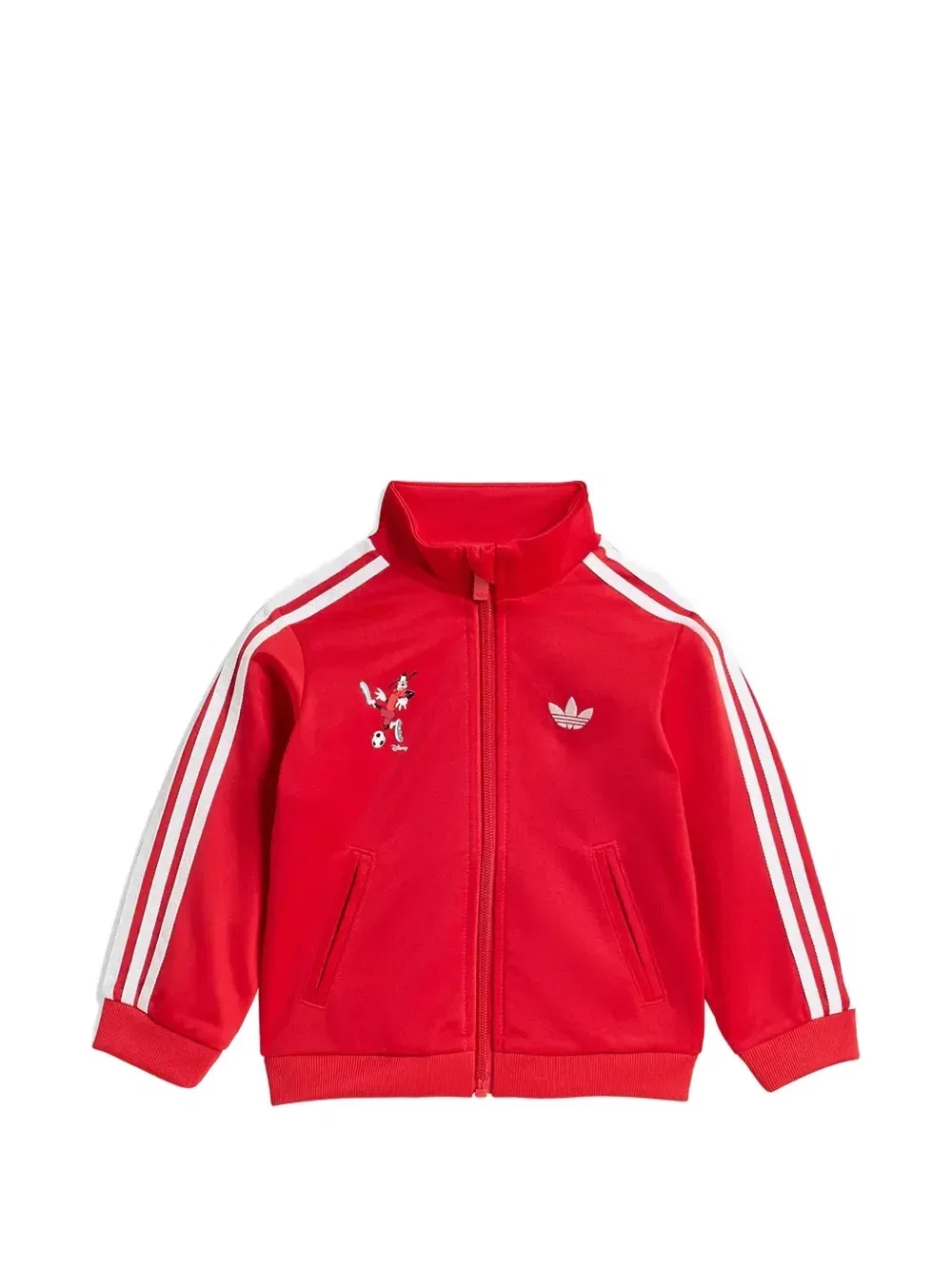 Спортивный костюм с принтом Disney и боковыми полосками Adidas Kids, красный — фото 2