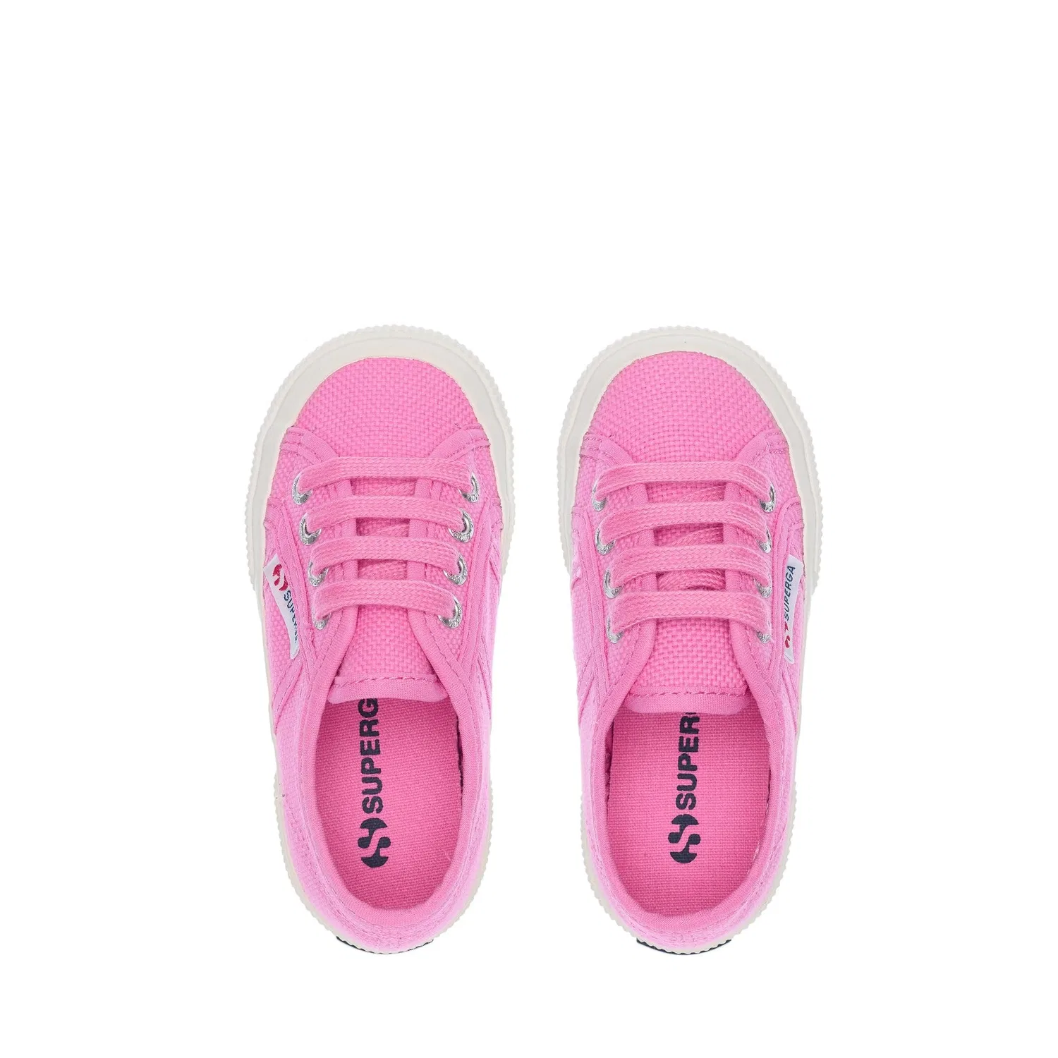 Детские кеды для мальчиков классические 2750-jcot Classic Superga, Pink Fuchsia Ivory — фото 4