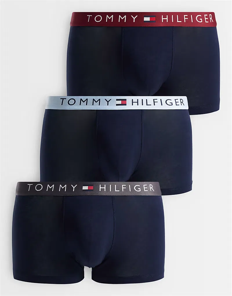 Трусы Original 3 шт Tommy Hilfiger, Drk Ash/Brzy Blu/Rou