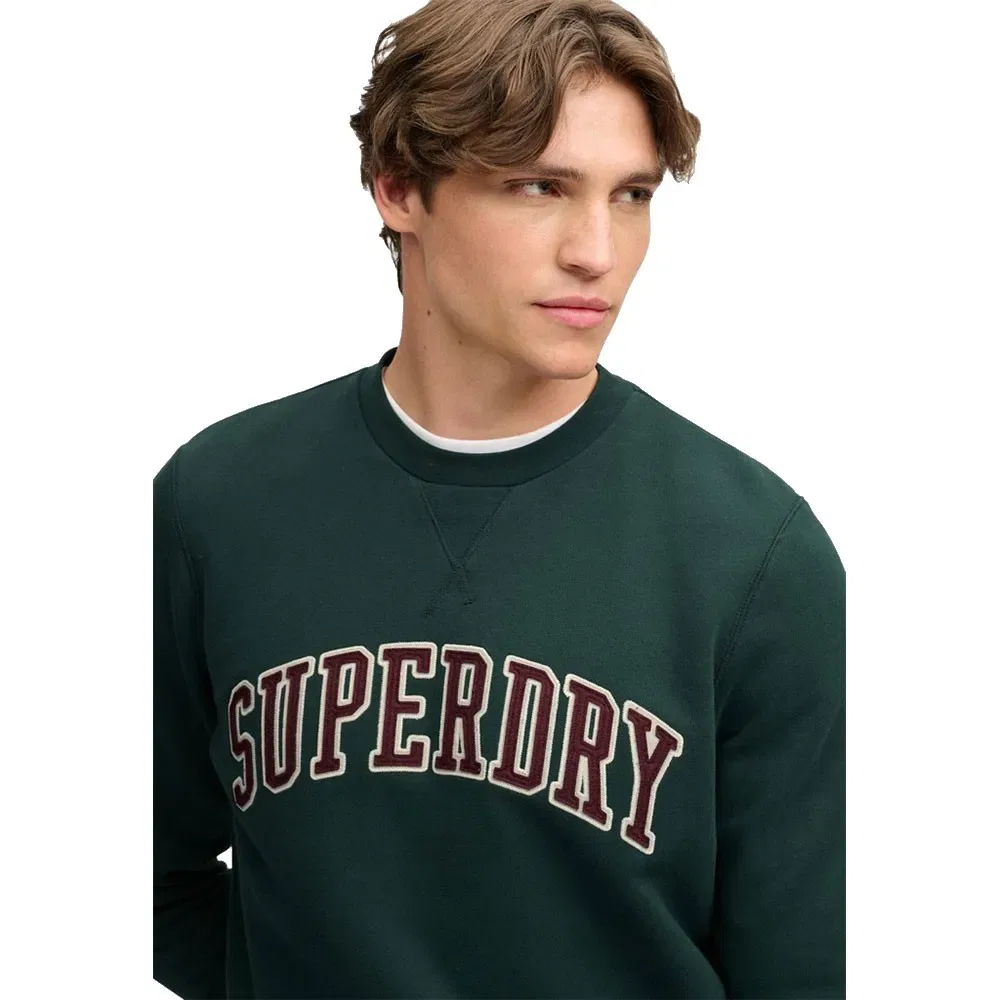 Мужской свитшот свободного кроя Athletic Applique Relaxed Superdry, Green — фото 4