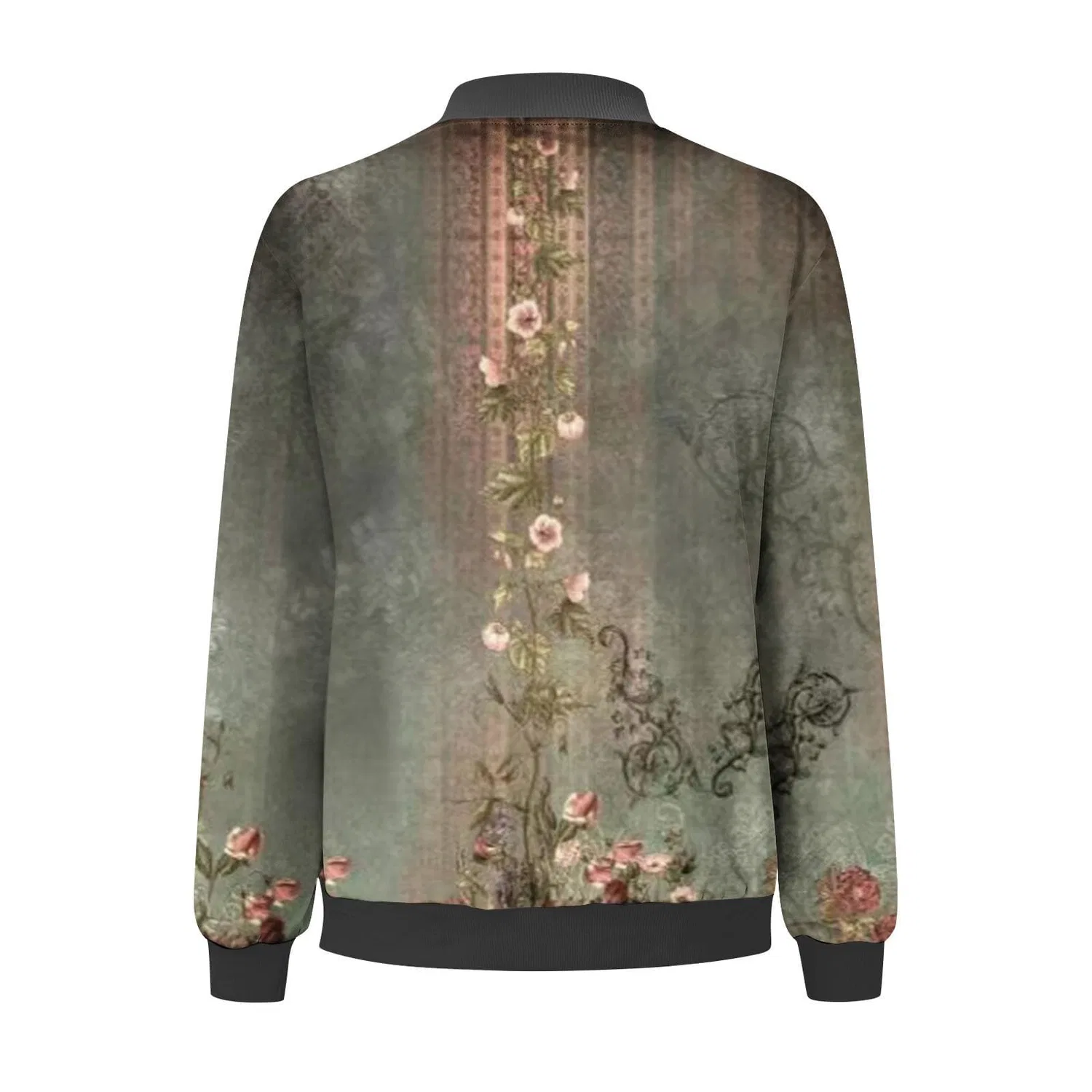 Женская куртка-бомбер с карманами Donna Autunno Moda Tempo Libero Quadrato Sottile Tasca Giacca Camicetta Cappotto Baseball Top Giacche Casual, rosa — фото 3