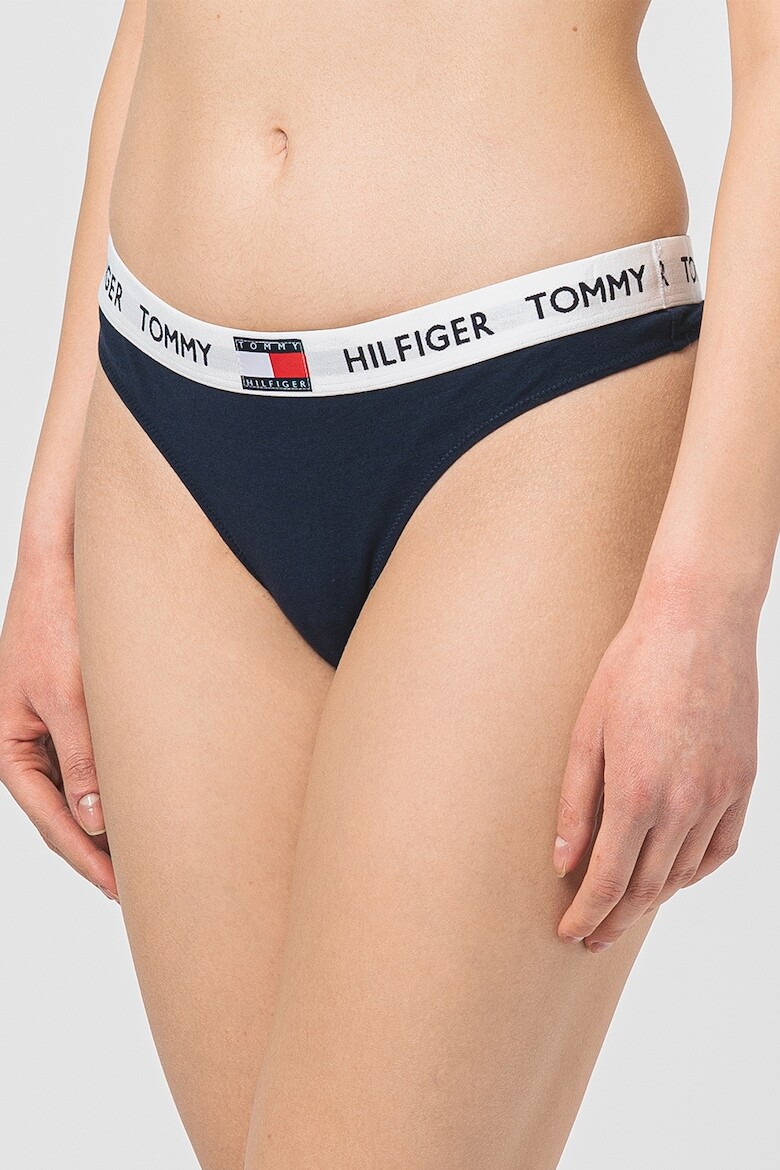 

Женские трусы-стринги Tommy Hilfiger с логотипом, синий цвет