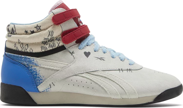 Кроссовки dc comics x wmns freestyle high 'harley quinn' Reebok, белый - фото