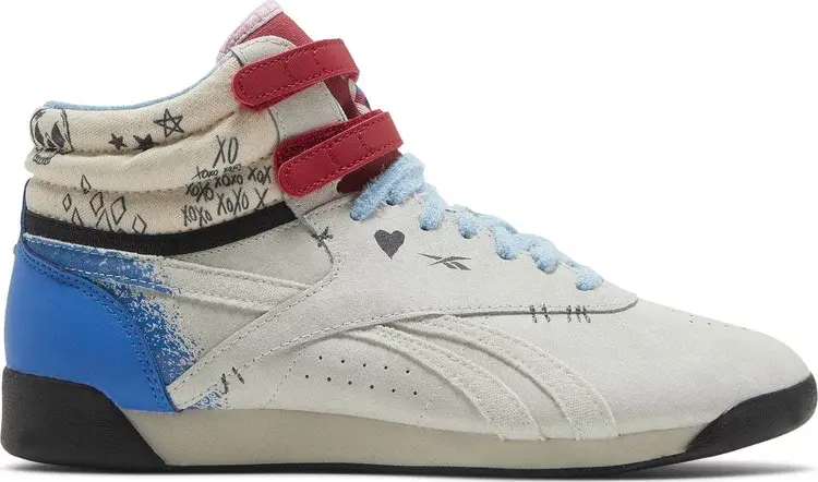 

Кроссовки dc comics x wmns freestyle high 'harley quinn' Reebok, белый