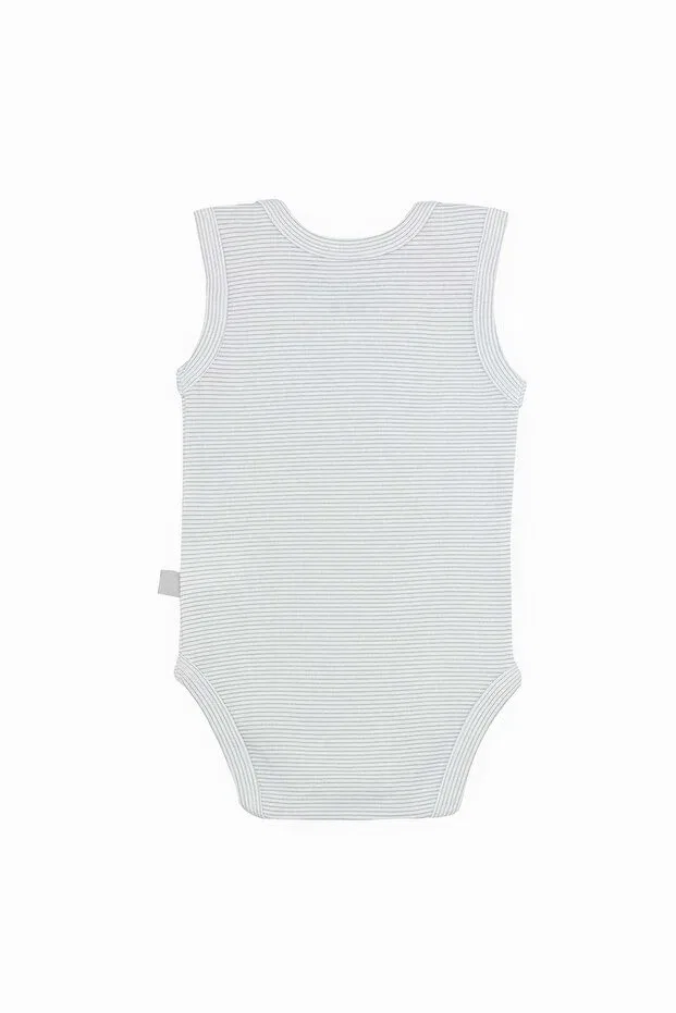 Детское боди для новорожденных хлопковое Boumini, Gray — фото 2