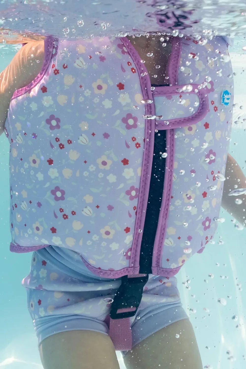 Жилет для плавания с предохранительным ремнем Splash About, Lilac — фото 4