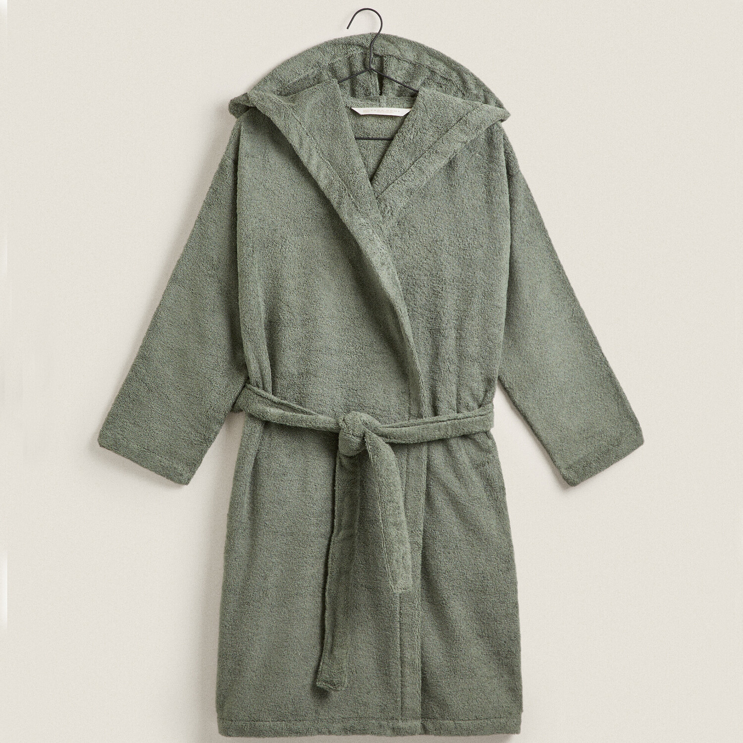 

Банный халат Zara Home Hooded, хаки