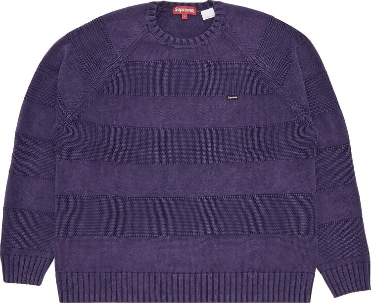 

Свитер Supreme Small Box Stripe Sweater 'Purple', фиолетовый