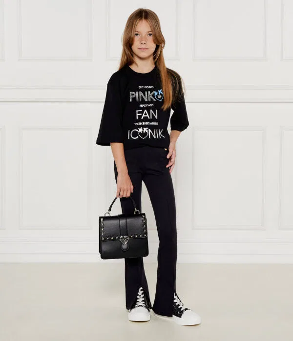 Детская футболка свободного кроя T-Shirt Pinko Up, черный — фото 2