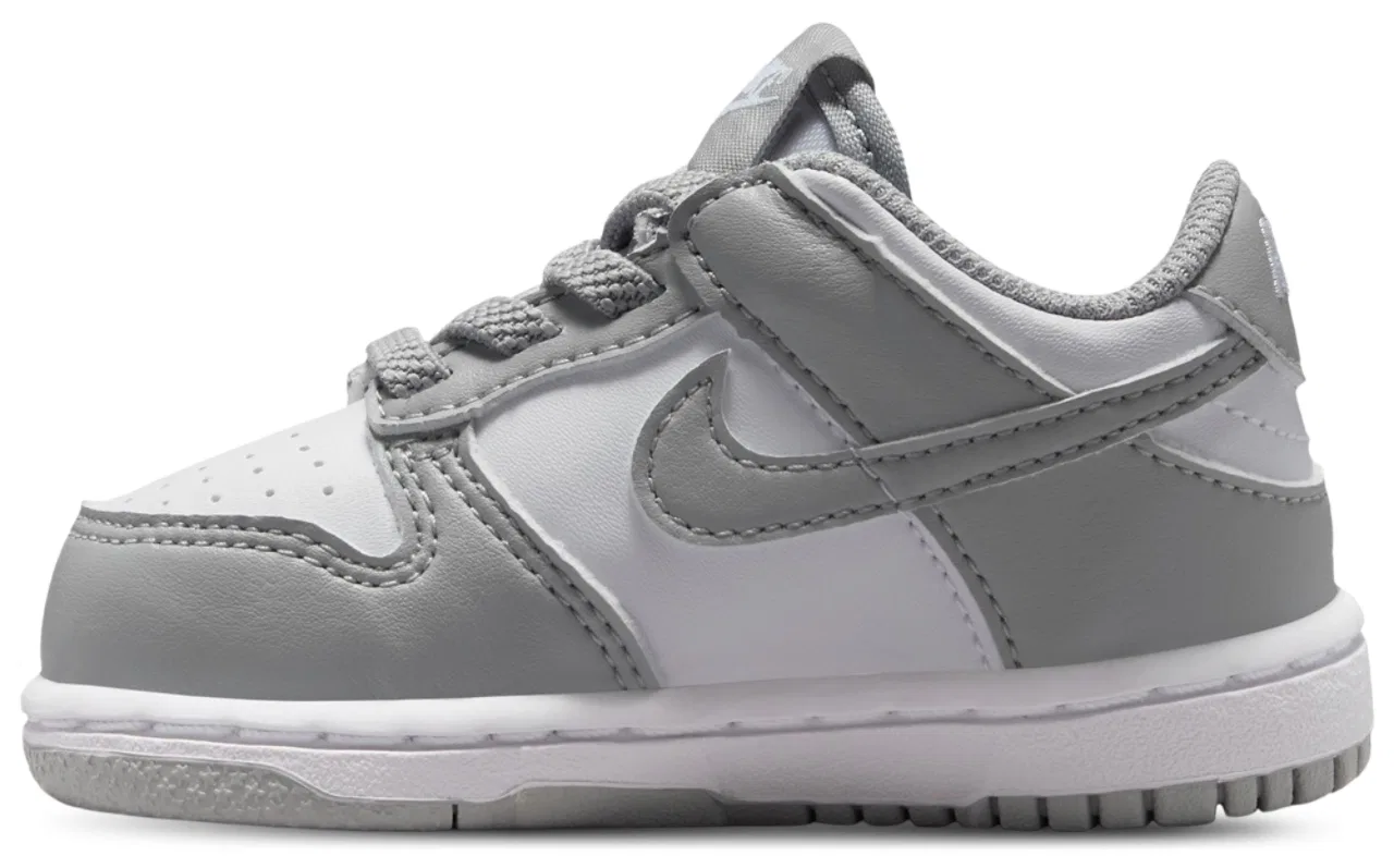 Кроссовки для мальчиков Dunk Low N BTE Nike, цвет White/Smoke Grey — фото 2