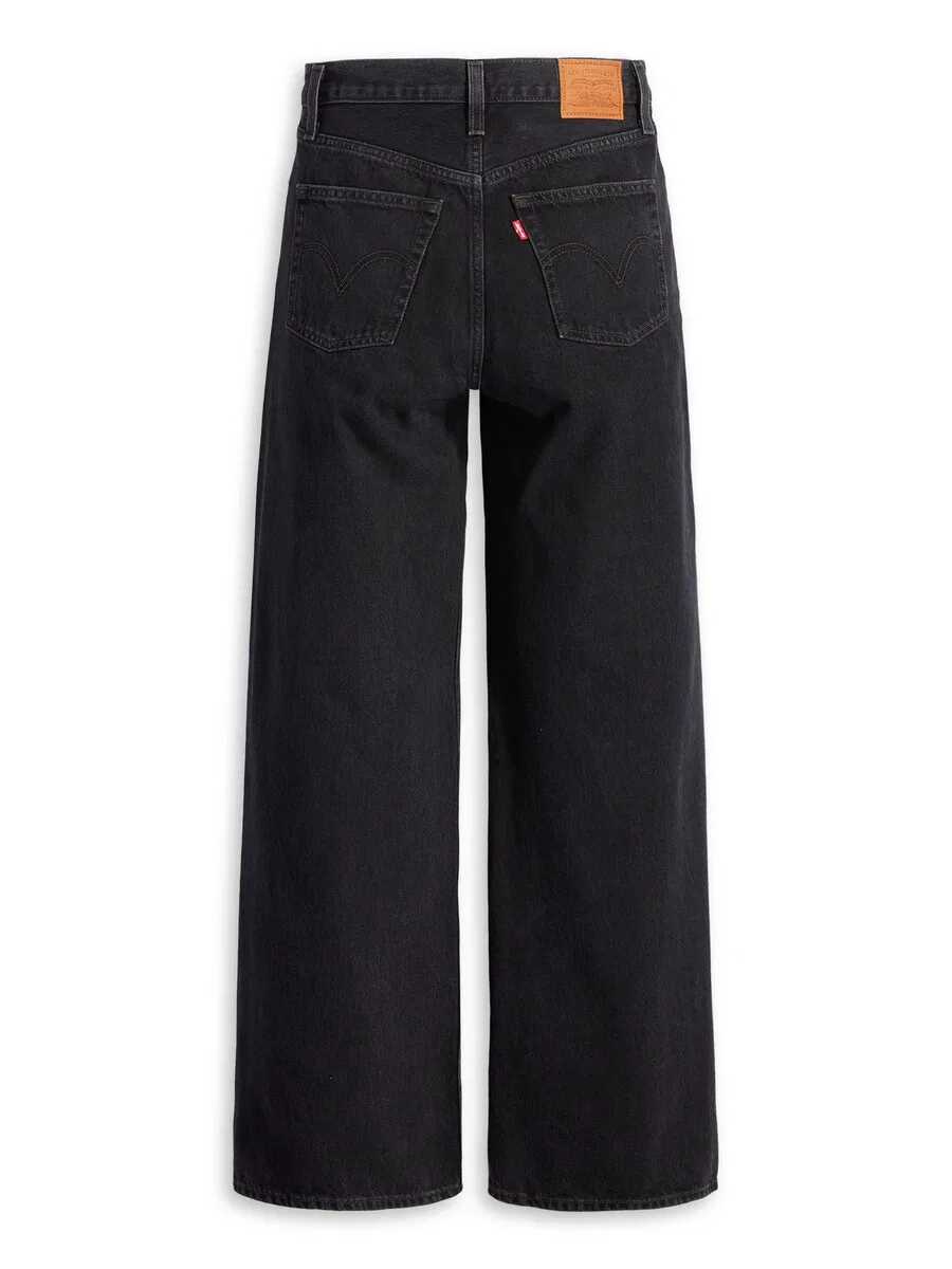Джинсы LEVI'S Wide leg Jeans 'Ribcage Wide Leg' черного цвета — фото 2