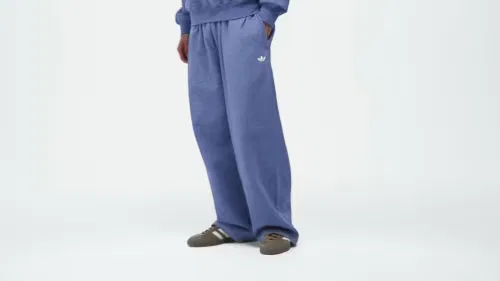 Мужские брюки свободного кроя Trefoil Essentials Melange Adidas Originals, синий меланж — фото 2