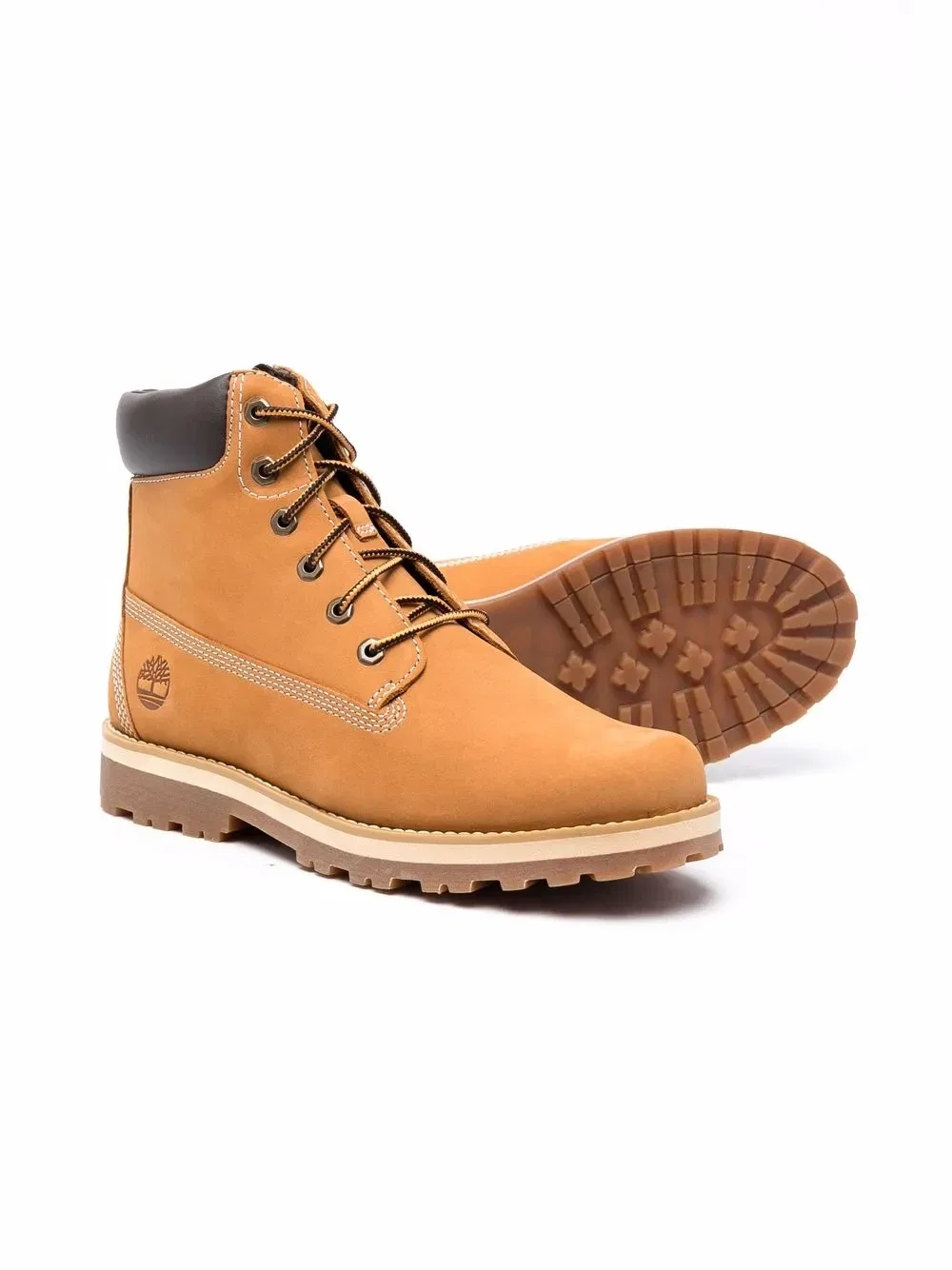 Ботинки на шнуровке Timberland Kids, коричневый — фото 2