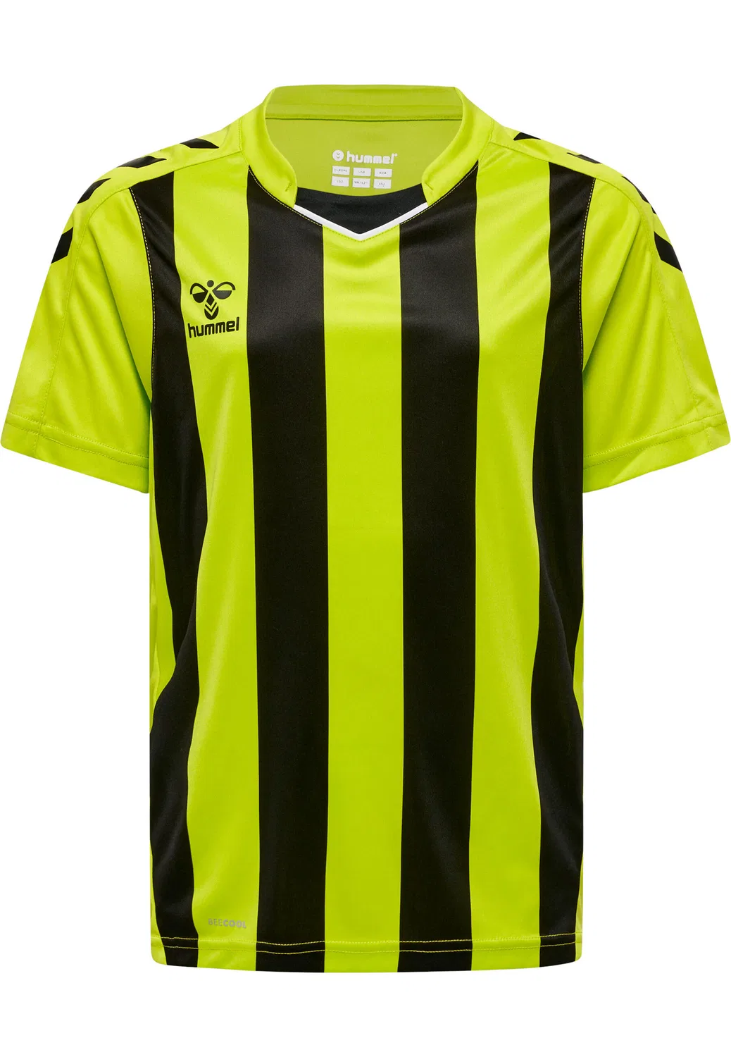 Детская футболка с длинным рукавом Hmlcore Hummel, Fluoreszierendes Neongrun / Schwarz — фото 2