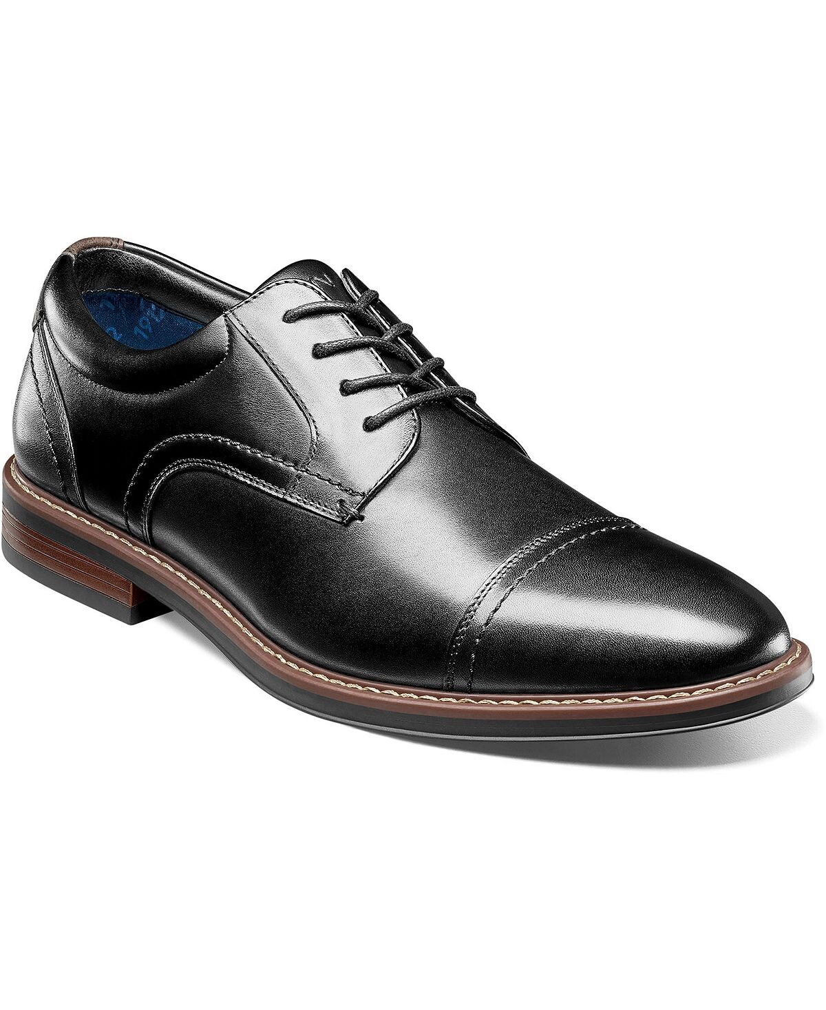 

Мужские оксфорды centro flex cap toe Nunn Bush, черный