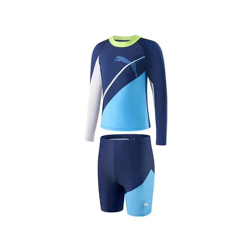 Детский комплект для плавания из тонкого стрейча Navy Blue PUMA
