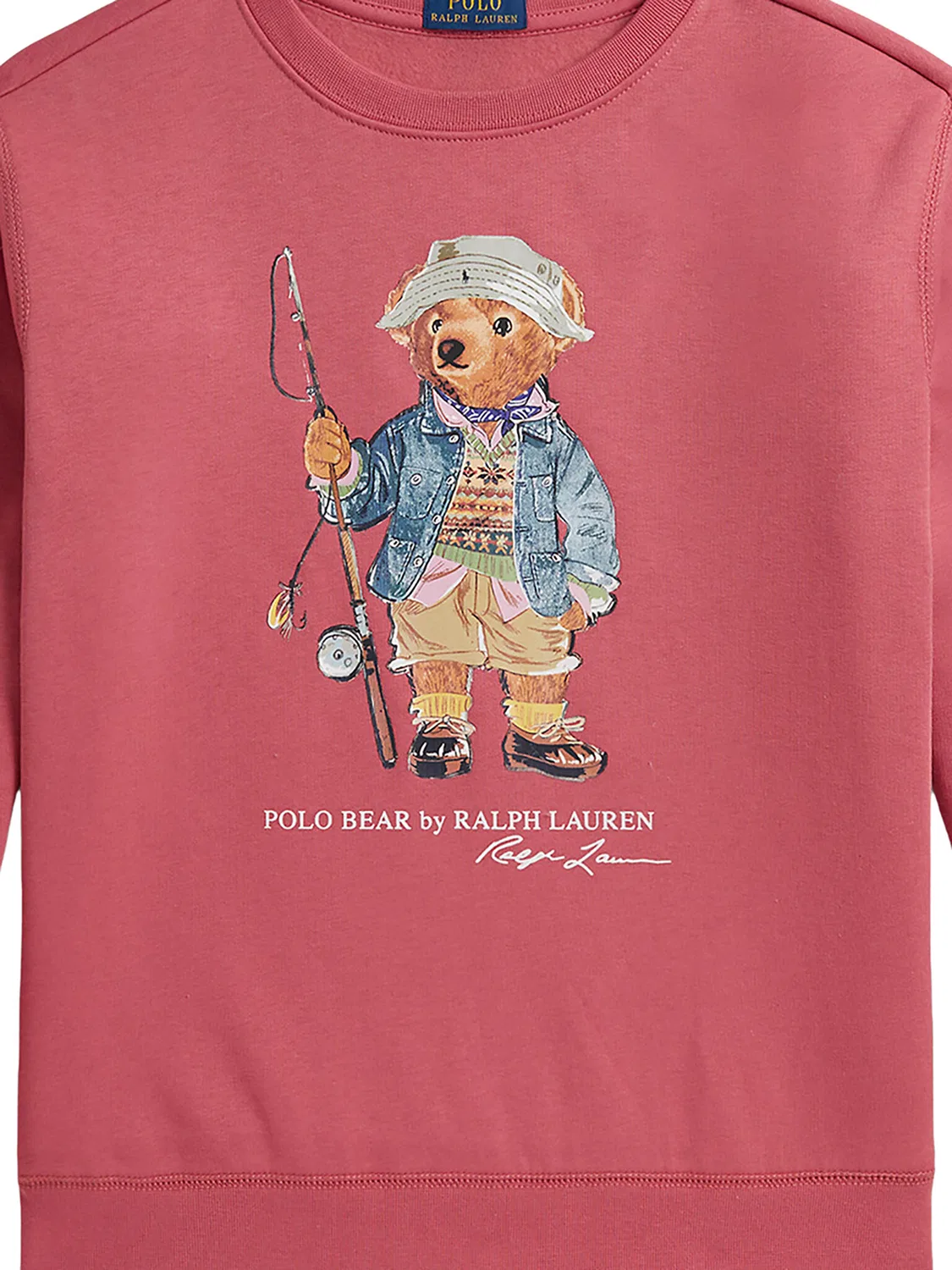 Толстовка стандартного кроя для мальчика Polo Ralph Lauren, светло-красный — фото 3