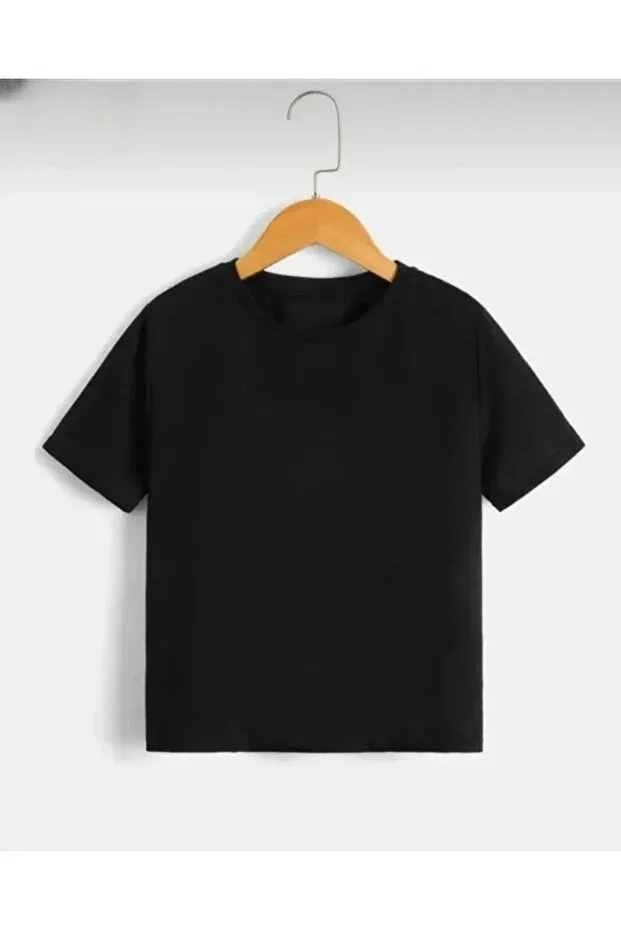 Детская футболка для мальчиков хлопковая Tünel Moda, Черный