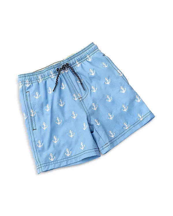 Детские плавки для мальчиков с водным принтом H2O Appear Embroidered Anchor Icon Shade Critters, синий — фото 3