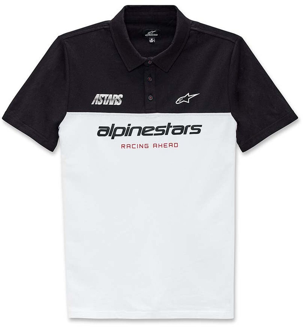 

Рубашка-поло Alpinestars Astars Paddock, черно-белая