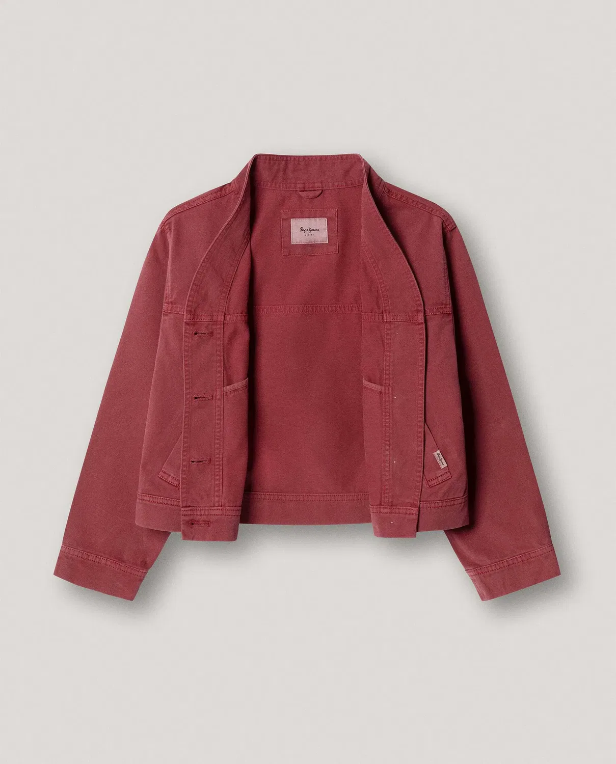 Детская куртка для девочек хлопковая Ivonne Pepe Jeans, Granate — фото 2