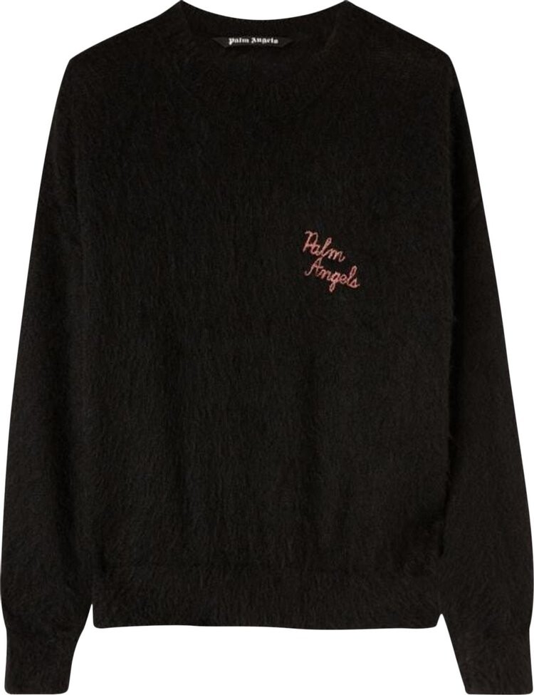 

Свитер Palm Angels The Palm Sweater 'Black/Fuchsia', черный