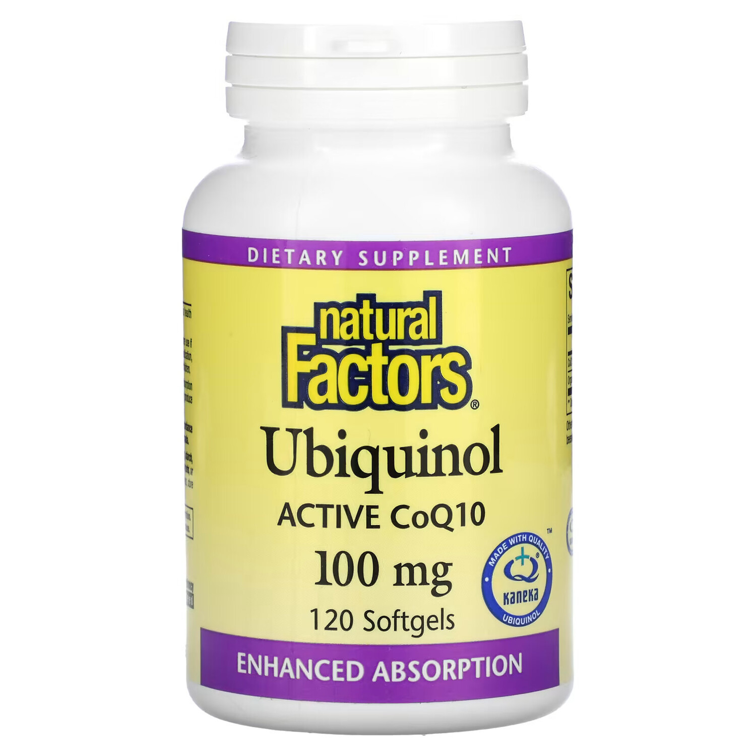 

Natural Factors, Убихинол, QH-активный коэнзим Q10, 100 мг, 120 желатиновых капсул