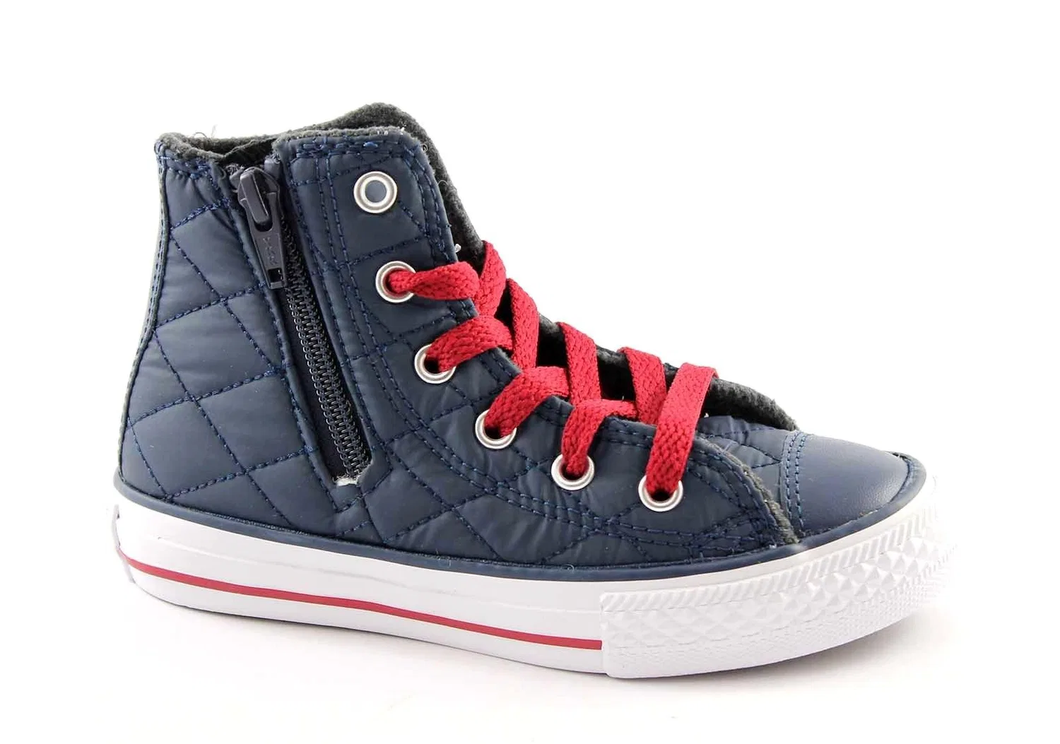 Детские кроссовки для мальчиков с принтом All Star Hi Side Zip Tex - B2 Converse, Blue — фото 2
