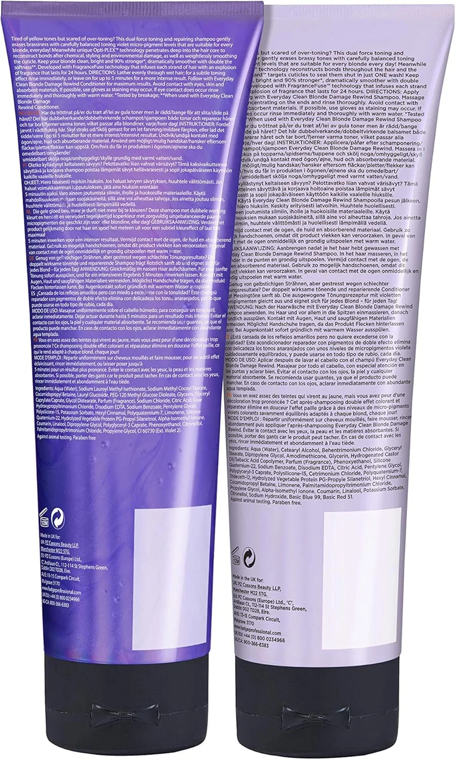 Фиолетовый шампунь и кондиционер «Clean Blonde Damage Rewind» от Fudge Professional Fudge — фото 2