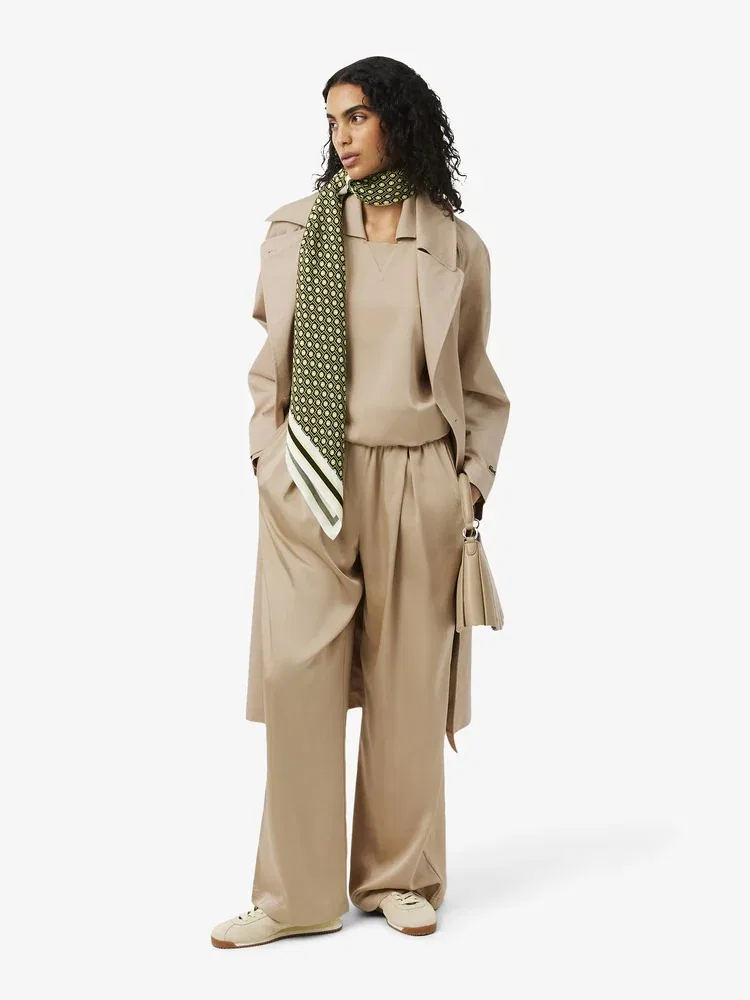 Брюки широкие LACOSTE Beige — фото 4