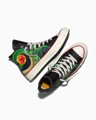Кеды Converse Chuck 70 x Dragon Ball Z, черный/желтый — фото 4