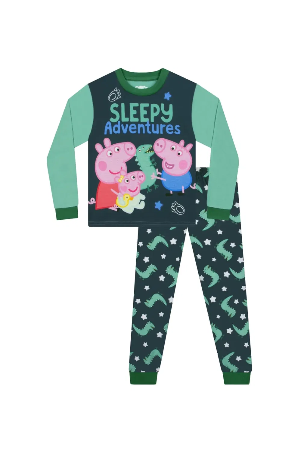 Детская пижама George Pig Sleepy Adventures Peppa Pig, Green