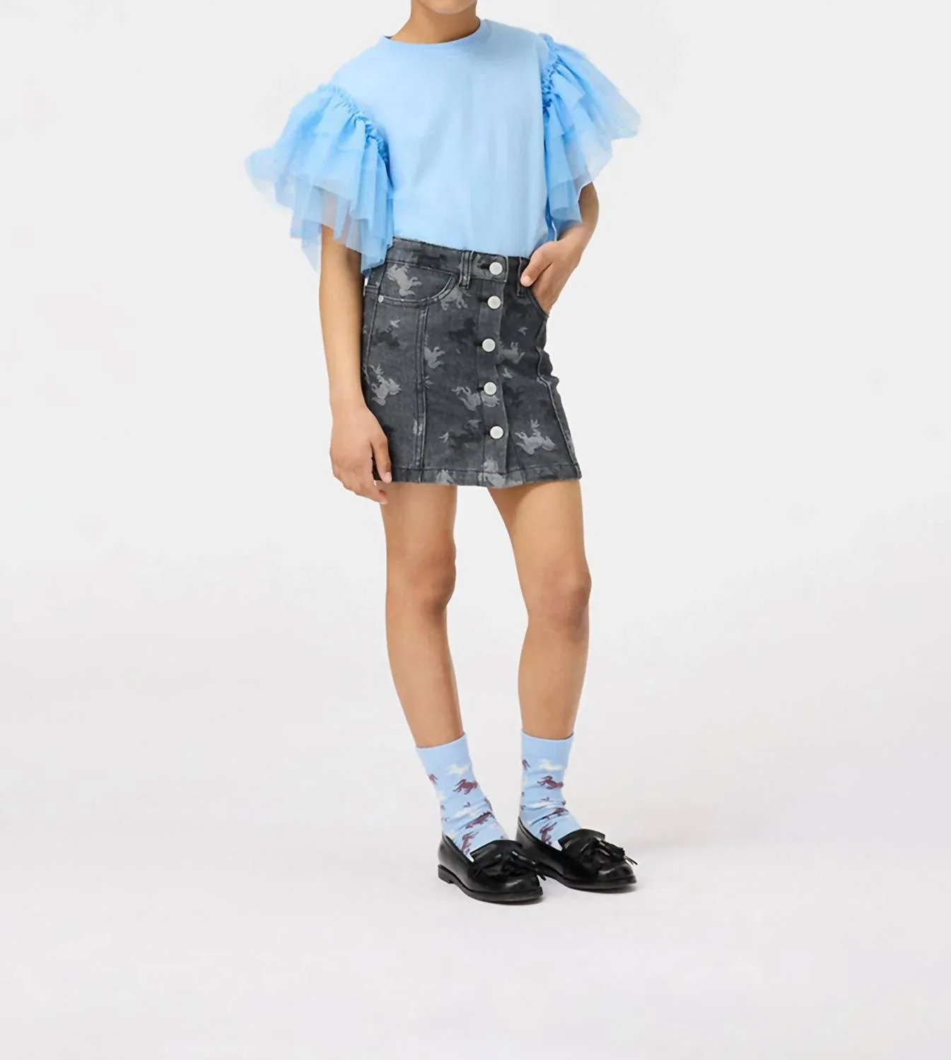 Детская юбка с принтом лошадей Bera Horse Skirt Molo, Giddy Up