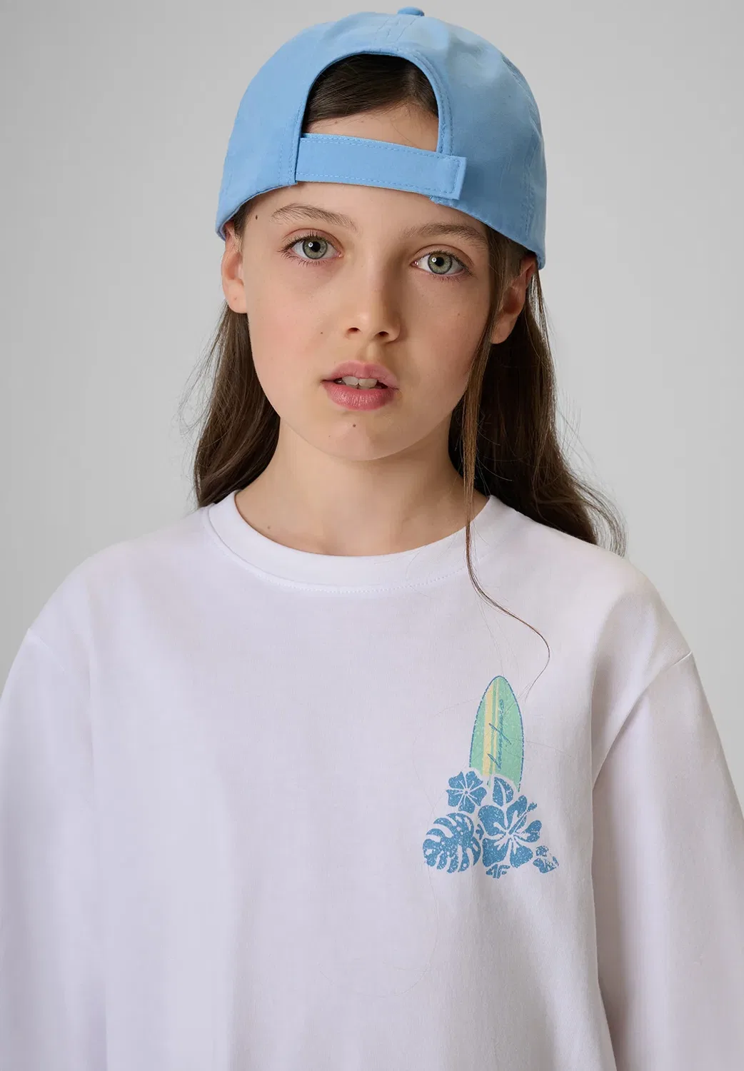 Футболка свободная с надрукием dziewczęcy - футболка с принтом 4F, Off White — фото 4