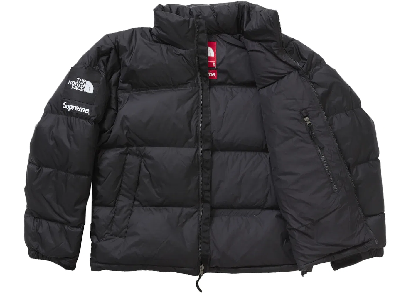 Мужская куртка пуховая Supreme The North Face Nuptse Jacket, Black — фото 3