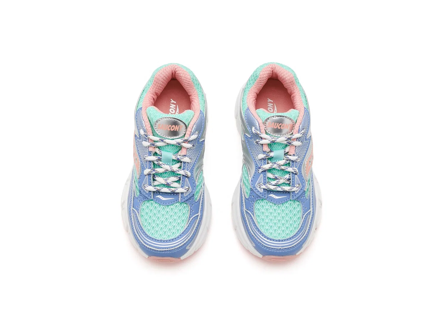 Кроссовки Turbo XT (для маленьких и больших детей) Saucony Kids, Periwinkle/Pink — фото 3