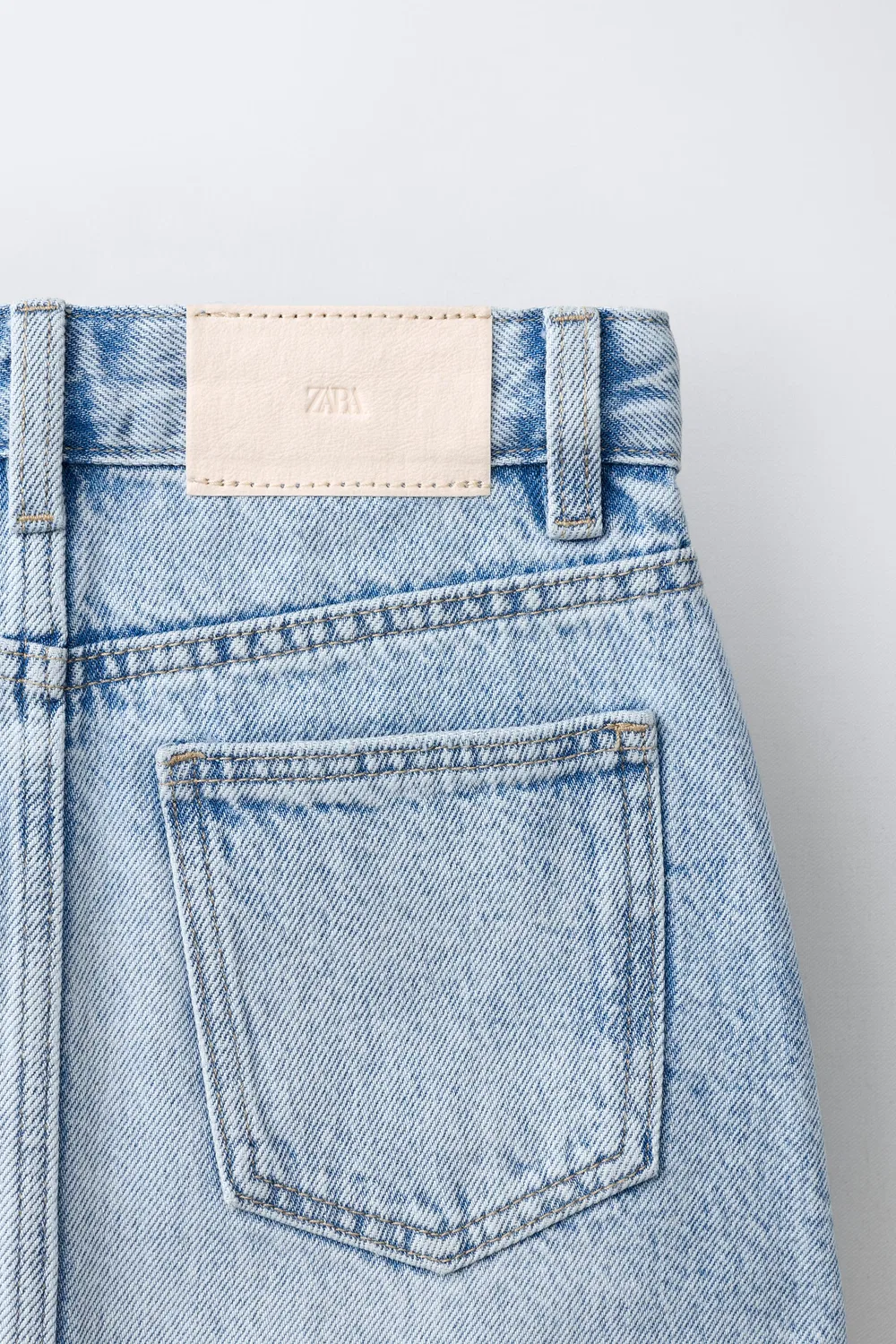 Джинсовая юбка ZARA, Light Blue — фото 4