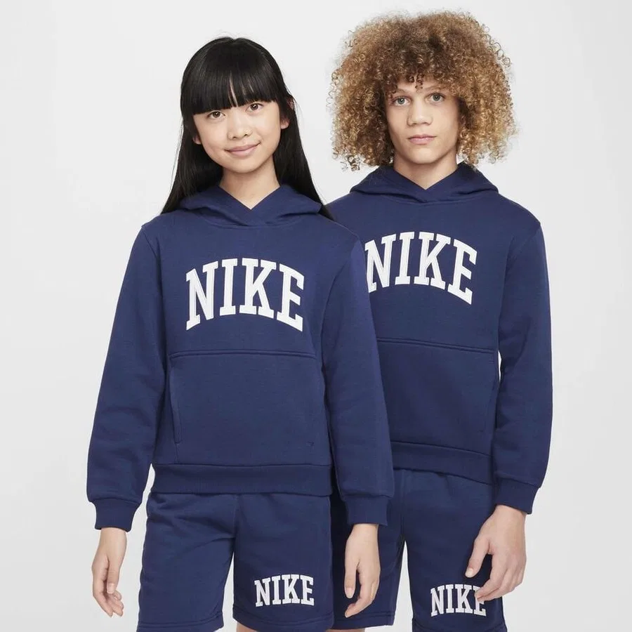 Свитшот капюшоном из футера Sportswear Club Fleece Nike, Темно-синий
