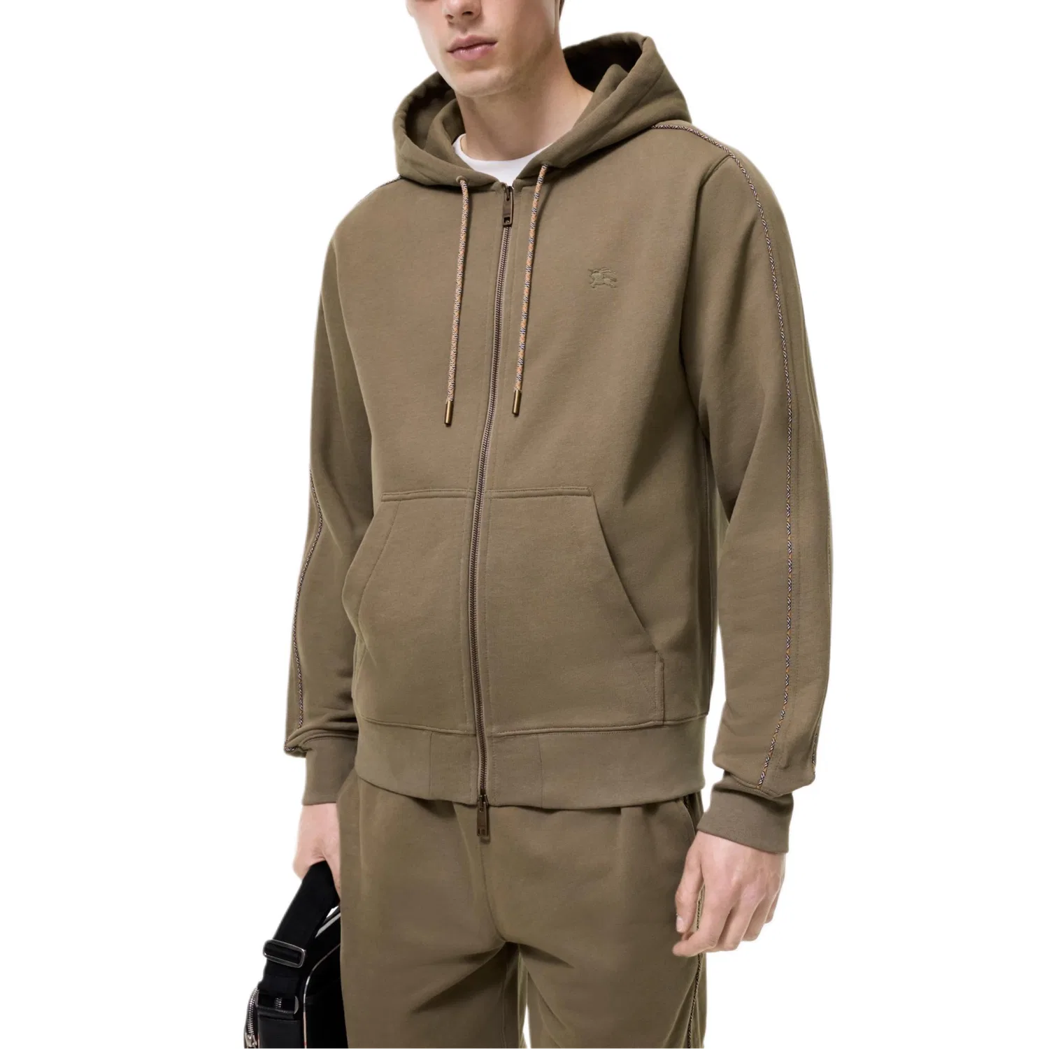 Мужской свитшот с капюшоном Khaki Burberry, Khaki — фото 3