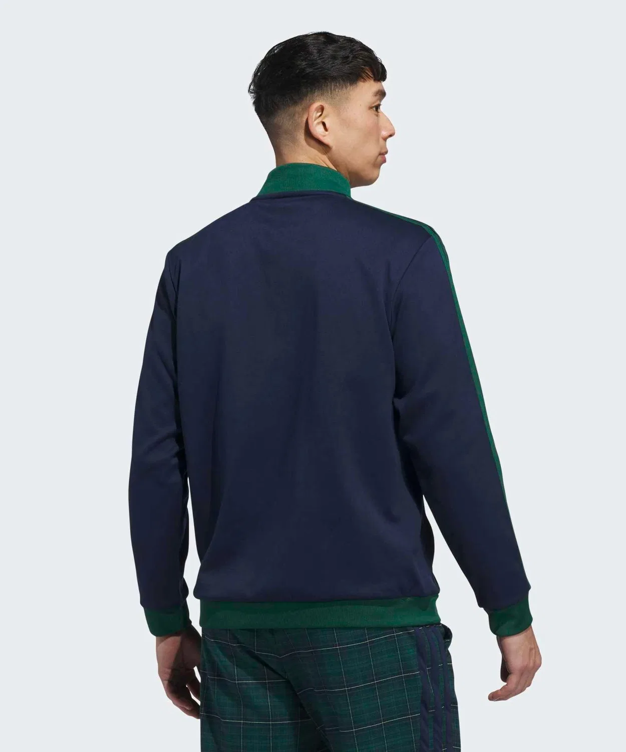Мужская куртка-бомбер с молнией, модель 3-Stripes Track Top Jacket, Adidas, Navy — фото 2