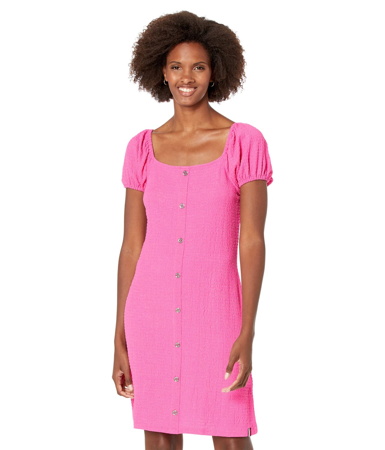 

Платье Tommy Hilfiger, Button Front Puff Sleeve Dress
